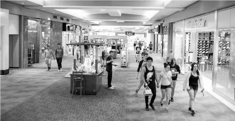  ??  ?? The Pueblo Mall is often bustling. Steve Francis goes there, even though he lives 120 miles away. “You take your family, your neighbours, and you make a day of it,” he says. — WPBloomber­g photo