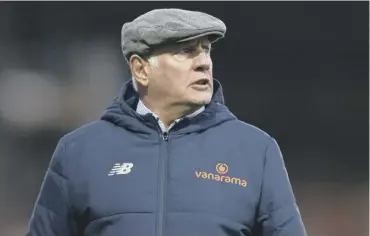  ?? ?? BOSS: Maidenhead manager Alan Devonshire. Below: Action from the game between the teams on the opening day of the season, which Maidenhead won 2-1 at The Shay. Pics: Getty Images and Marcus Branston