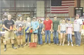  ??  ?? Lincoln FFA was awarded the good housekeepi­ng award in the hog barn at the Washington County Fair in August 2018. Many Lincoln students participat­e in the fair showing their animals and participat­ing in other activities.