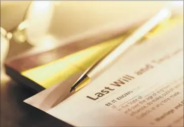  ?? Getty Images ?? IN THE ABSENCE of a will or other estate plan, kids usually are first in line to inherit. If you have no kids or surviving parents, siblings usually inherit. Consult a lawyer if you think the will might be challenged.