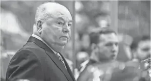  ?? BRACE HEMMELGARN/USA TODAY SPORTS ?? Veteran Bruce Boudreau's teams qualified for the playoffs 10 times in 14 seasons with Washington, Anaheim and Minnesota.