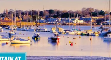  ??  ?? A haven from the busy mainland: Peaceful Bembridge harbour