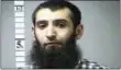  ?? THE ASSOCIATED PRESS ?? This undated photo provided by the St. Charles County Department of Correction­s in St. Charles, Mo., via KMOV shows Sayfullo Saipov.