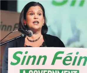  ??  ?? Mary Lou McDonald has done nothing to alter the party’s constituti­on