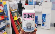 ?? LARRY WONG/ EDMONTON JOURNAL ?? A lawsuit alleges Cold- FX fraudulent­ly misled customers into thinking it could quickly relieve cold symptoms.