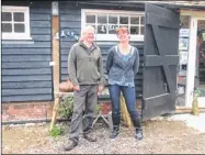  ??  ?? Alan Sage and Jane Richardson showcase their work in a new converted cow shed studio