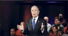  ?? Carolyn Kaster / Associated Press ?? After pouring $1.2 billion into politics this election, former New York City Mayor Mike Bloomberg has little to show for it.