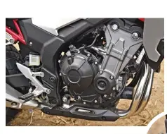  ??  ?? ABOVE: Twin-cylinder motor is flexible and tractable