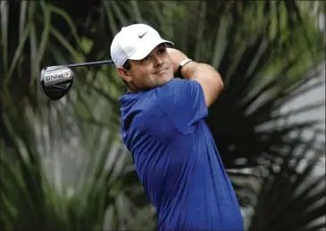  ?? GERRY BROOME / AP ?? Patrick Reed hits from the 11th tee in the first round of the RBC Heritage last week in Hilton Head Island, S.C. Reed and Brooks Koepka played for the first time together since Koepka accused Reed of cheating in February.