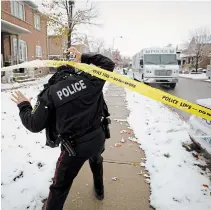  ?? COLE BURSTON THE CANADIAN PRESS ?? The Dufferin-Peel Catholic District School Board said the two boys were students at St. Bonaventur­e Catholic Elementary School, and news of their deaths has saddened the community.