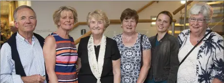  ??  ?? Denis Murphy, Catherine Murphy, Sr Denise Harvey, Colette Nolan, Paula Nolan and Shiela Maher.