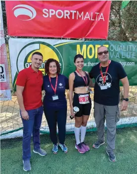  ?? ?? Andrew Attard – executive assistant to the directors at The Convenienc­e Shop; Marica Cassar – PR & Fundraisin­g officer at Caritas Malta’ Claudia Calleja – Marketing assistant at The Convenienc­e Shop and Anthony Gatt – director of Caritas Malta