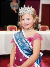  ??  ?? Cutest Teighan was crowned winner of the mini cutest kids category