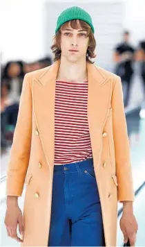  ?? GETTY ?? A menswear look from Gucci’s spring 2020 fashion show.