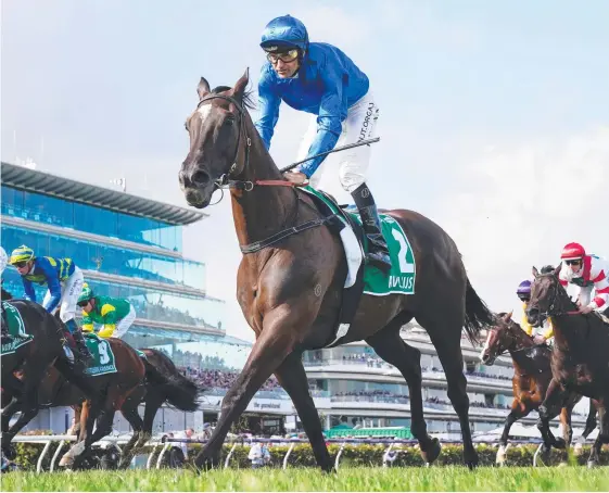  ?? Picture: AAP IMAGE/MICHAEL DODGE ?? Avilius is ready to fire after being specifical­ly set for the $1.5 million Tancred Stakes at Rosehill tomorrow.