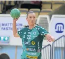  ?? Bild: Håkan Fredriksso­n ?? Ida Berlin var på strålande spelhumör och blev Kropps bäste målskytt.
