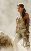  ?? WARNER BROS. ?? Alicia Vikander offers her take on Lara Croft in the newest Tomb Raider.