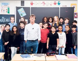  ??  ?? Caroline Delage : « Nicolas Hulot a répondu à toutes les questions des enfants. Même à celles concernant le bilan carbone d’Ushuaïa ou le fait qu’il possède plusieurs voitures ».