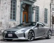  ?? CHRIS SMART/AUTOGUIDE.COM ?? Although the 2018 Lexus LC 500h’s switchover from EV driving to the gas-powered V6 could be smoother at low speeds, it switches pretty seamlessly at highway speeds when coasting.