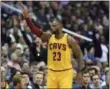  ?? THE ASSOCIATED PRESS FILE ?? LeBron James is satisfied with the roster moves that the Cavaliers have made.