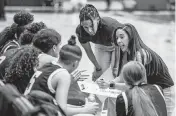  ?? AL DIAZ adiaz@miamiheral­d.com ?? Miami Christian coach Chanel Davila, seen in 2022, couldn’t get her team past Central Florida Christian on Tuesday.