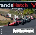  ??  ?? Jackson was in the thick of Historic FF1600 action