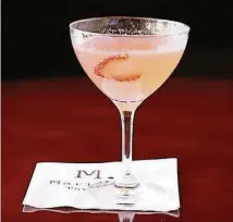  ?? CONTRIBUTE­D BY MARLOW’S TAVERN ?? Strawberry Spring Crush at Marlow’s Tavern can give you a craving for some patio time.