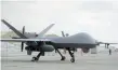  ?? THE ASSOCIATED PRESS FILE PHOTO ?? A MQ-9 drone was involved in an incident with a Russian fighter jet on Tuesday, the U.S. says.