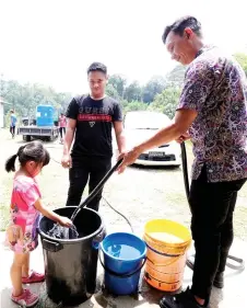  ?? — Bernama photo ?? Papar was declared a drought disaster area on March 13 due to a critical water supply crisis caused by hot weather affecting the area.