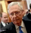  ??  ?? Senate Majority Leader Mitch Mcconnell says Moore must drop out of the election if the accusation­s prove to be true.