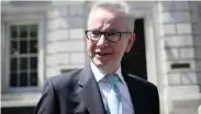  ??  ?? BRITISH environmen­tal minister Michael Gove, a leading contender to replace British Prime Minister Theresa May, says rushing into a no-deal exit would hand power to Jeremy Corbyn’s Labour Party.