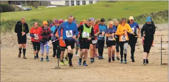  ?? ?? Runners setting off on the first ever Friday Frolic.