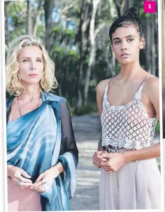  ??  ?? 1 II SERIE. Elsa Pataky y Madeleine Madden en una de las escenas de “Tidelands, la tierra de las mareas”.