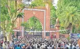  ?? FILE PIC ?? AMU was rocked by controvers­y over Jinnah’s portrait recently.