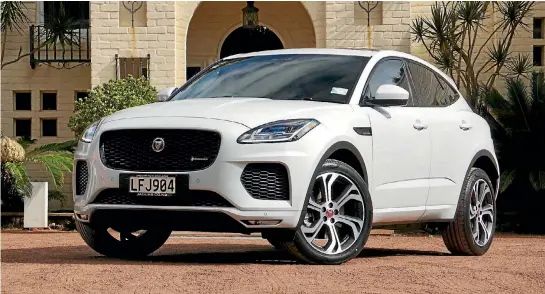  ?? PHOTOS: DAVID LINKLATER ?? No self-respecting premium brand can be without a baby-suv these days. This is Jaguar’s: the E-pace.