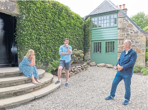  ??  ?? STRAIGHT-TALKING: Host Kevin McCloud told owners Jenny and Iain Shillady that they had “trashed” the garden.