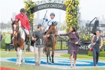  ?? Photo / Bruno Cannatelli ?? Miami Bound returns to scale after winning the A$1m VRC Oaks on Thursday.