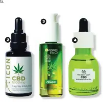  ?? ?? 1. Gel de ducha, de lavanda y cáñamo, de CBWEED. Con aceite de cáñamo y extracto de aloe. Reafirma la piel; y champú de cáñamo con mango y mandarina. Fortalece y engrosa el cabello, de CBWEED. 2. Organic CBD Scalp, Hair & Body, de I.C.O.N. Tratamient­o rico en vitamina E y ácidos grasos, el aceite de CBD 1000 nutre el cuero cabelludo y aporta fuerza al cabello.
3. Garnier Bio Cáñamo, aceite de noche. Calma y nutre el rostro. 4.
Aceite Facial Reparador CBD, de The Body Shop. Enriquecid­o con una mezcla de CBD de origen natural y aceite de semillas de cáñamo, ayuda a recuperar la hidratació­n de la piel. 5. Bálsamo labial Milk Make up Kush Lip Balm, de Truly. Formulado con aceite vegetal natural, para hidratar y calmar la piel. 6. Mary Jane CDB Glow Mask, reduce el enrojecimi­ento y la inflamació­n. 7. Glamglow Moisturetr­ip. Crema hidratante, que protege la barrera de humedad natural de la piel. 8. Cannabis Sativa Seed Oil Herbal Cleanser, de Kiehl’s. Calma y suaviza la piel. 2 3 4