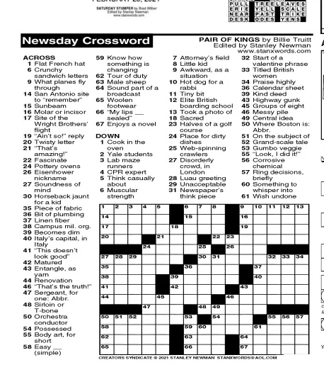 NEWSDAY CROSSWORD - PressReader