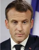  ??  ?? Deluded: President Macron