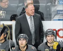  ?? Richard Brian ?? Las Vegas Review-journal @vegasphoto­graph Knights coach Gerard Gallant says winning the Pacific Division in the expansion team’s first season is a great accomplish­ment.