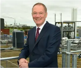  ??  ?? Above: Calysta president, CEO and co-founder Alan Shaw at the Teeside plant