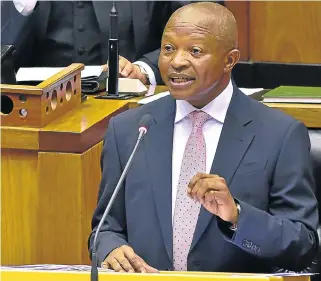  ?? /GCIS file picture ?? An indirect answer: Deputy President David Mabuza told MPs on Wednesday that the ratings agencies had at no stage raised concerns about the central bank.