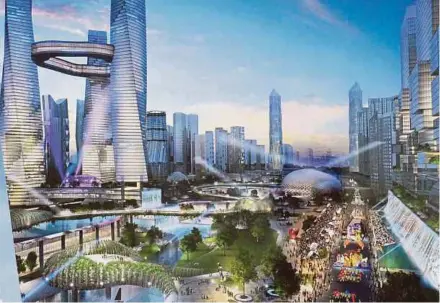  ??  ?? An artist’s impression of Bandar Malaysia. After completion, the developmen­t will offer many business, investment and employment opportunit­ies.