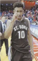  ?? AP PHOTO ?? ONE TO WATCH: Jaylen Adams and St. Bonaventur­e look like a threat as a No. 11 seed.