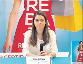  ??  ?? Rebajas. Karla Castillo, coordinado­ra de Mercadeo Galerías, habló sobre la temporada de rebajas 2017.