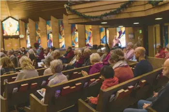  ?? JOANNA KULESZA/THE NEW YORK TIMES ?? Although a clear majority of Protestant churches will meet in some form this Christmas Day, more of them this year, such as King of Glory Lutheran Church in Arvada, Colo., are making the decision to opt out.