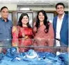  ?? ?? From Left: Asoka Eliyapura, Director, Raja Jewellers, Ranmini Eliyapura, Director, Raja Jewellers, Bernadine Jayasinghe, Award Winning Entreprene­ur, Dr. Tharanga Perera, Director, Raja Jewellers.