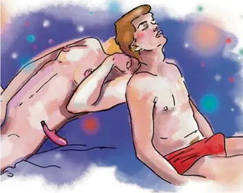  ?? ILLUSTRATI­ON: ANNA DEÉR ?? Sextoys können auch bei gemeinsame­n Aktivitäte­n im Bett eingesetzt werden.