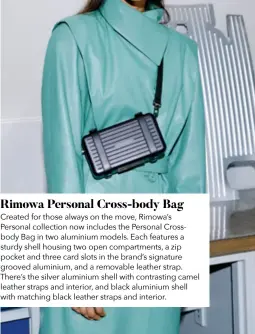Personal Aluminium Cross-Body Bag, Silver